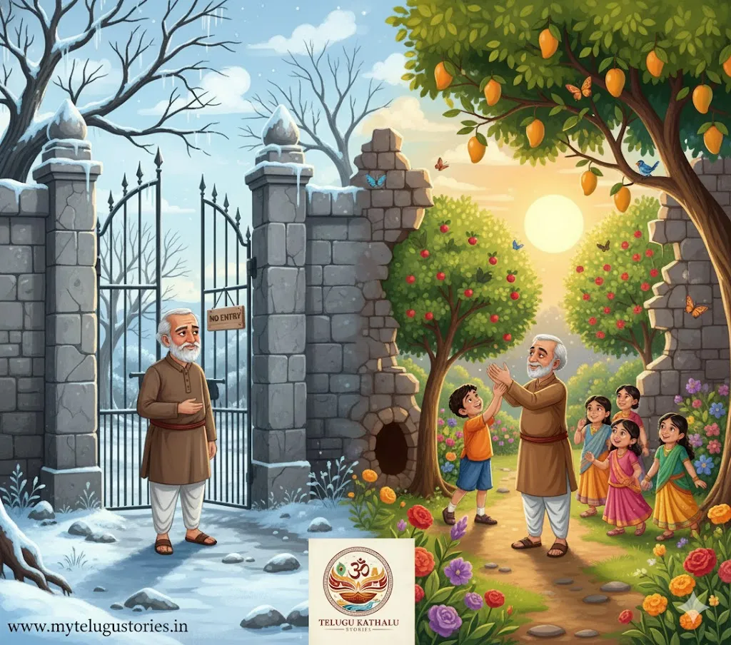 Selfish Giant Moral Story in Telugu