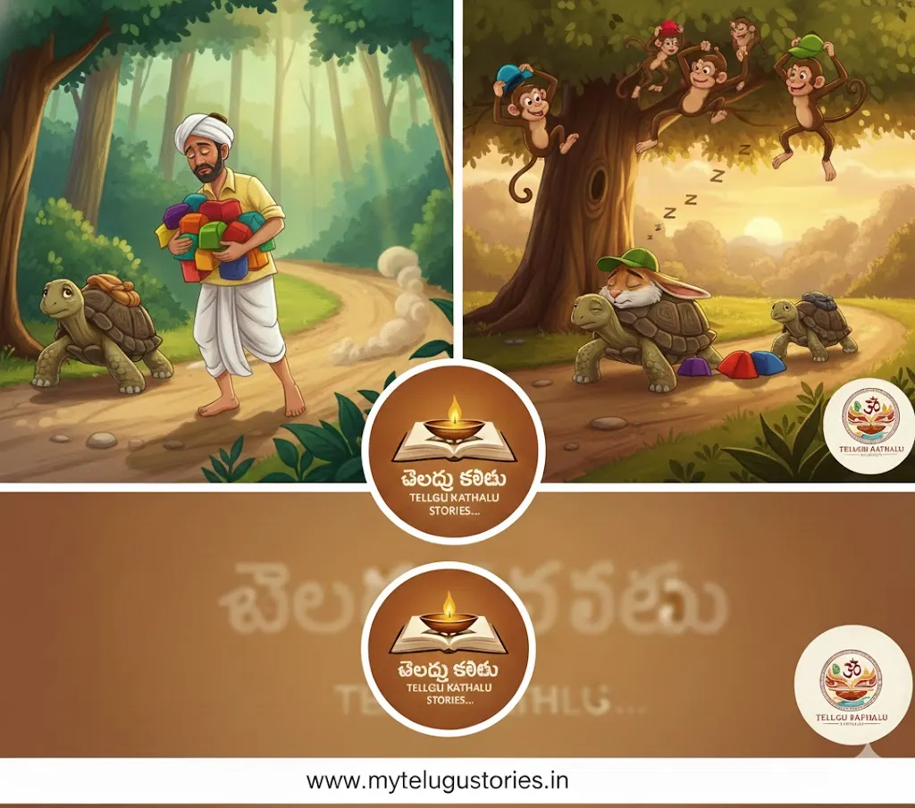 Cap Seller and Monkeys Story in Telugu