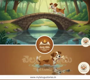 Dog and Bone Story in Telugu: 1 అద్భుతమైన Kathalu! 1 Dog and Bone Story in Telugu